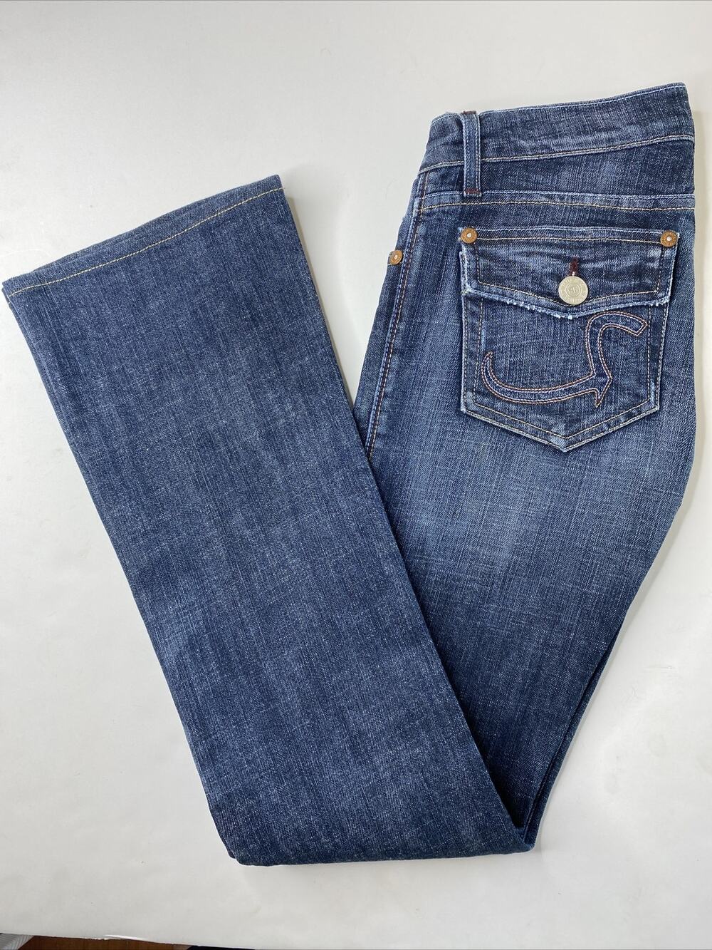 Rock & Republic Womens Size 25 Slimming Skinny Jeans Flap Pocket